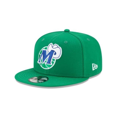 Green Dallas Mavericks Hat - New Era NBA Hardwood Classic Nights 9FIFTY Snapback Caps USA1509328